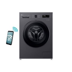 LG Πλυντήριο Ρούχων 8kg με Τεχνολογία Ατμού 1400 Στροφών 6 Motion Μαύρο F4X1008NMK